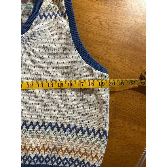 Vintage 90s Brittania Cotton Sweater Vest - Picture 9 of 10